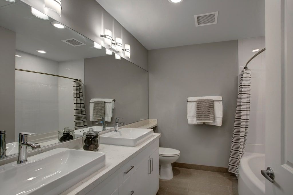 Spacious apartment floor plan at Woodin Creek Village.
