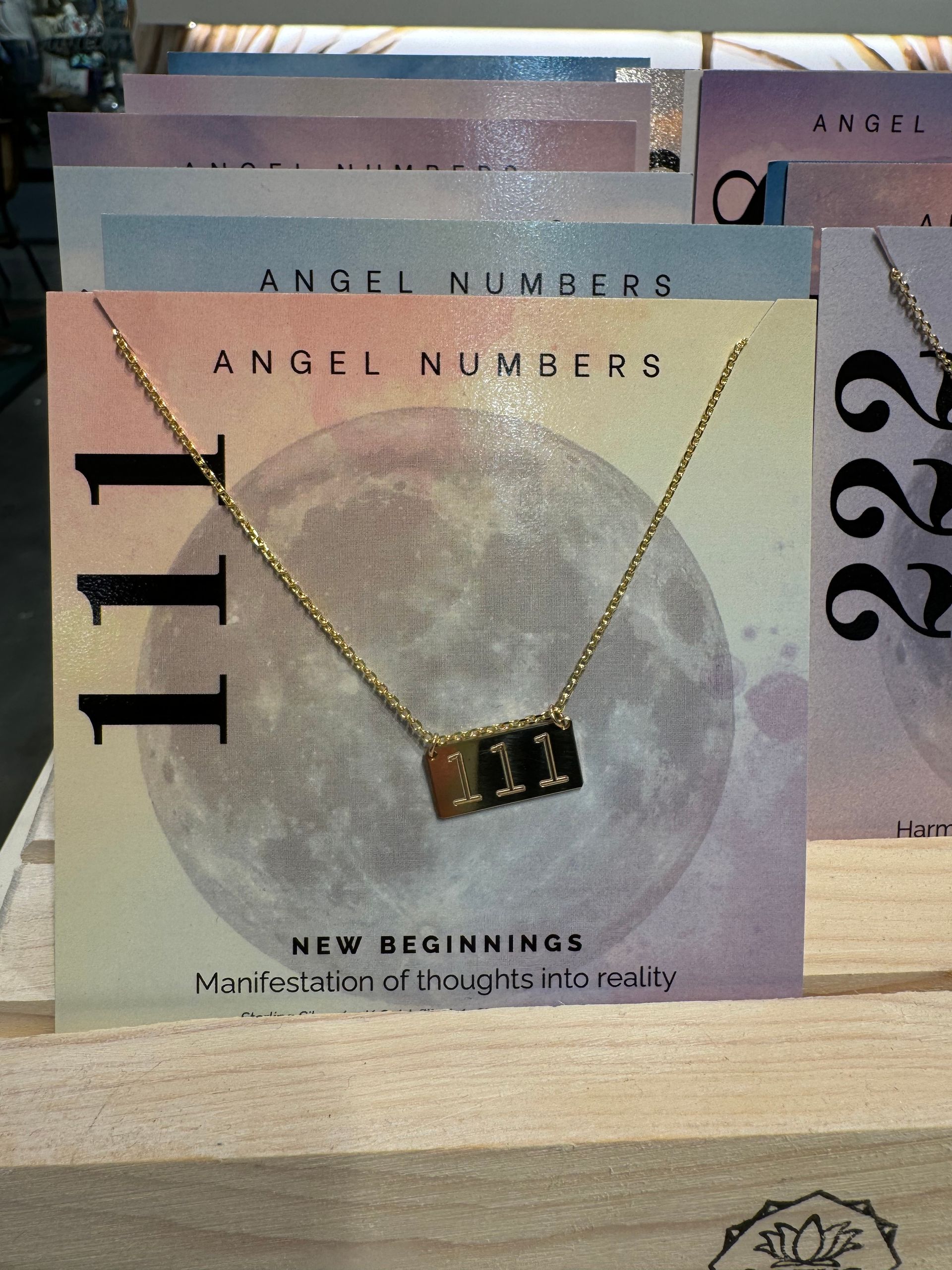 A necklace with the number 11 on it