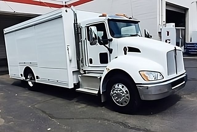 A White Service Truck