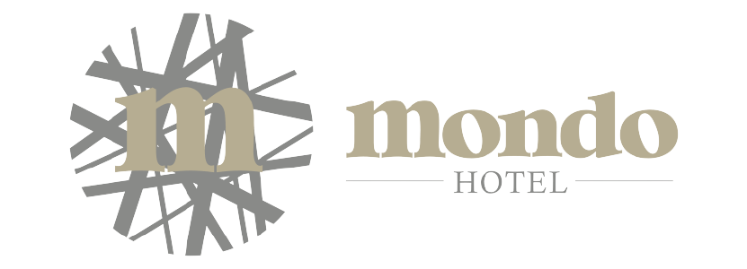 Mondo Hotel logo: tan