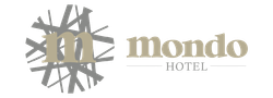 Mondo Hotel logo: tan