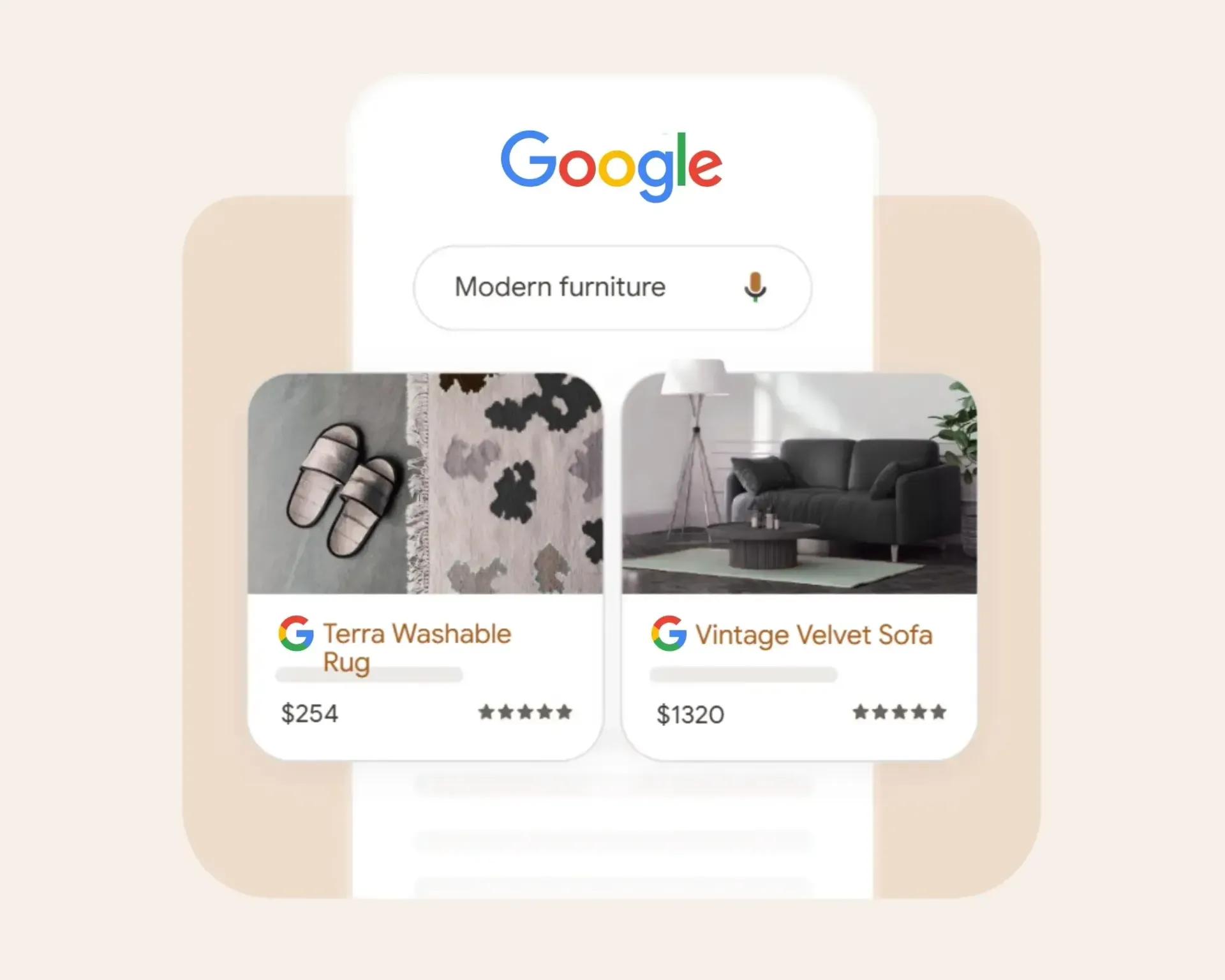 Google search results for