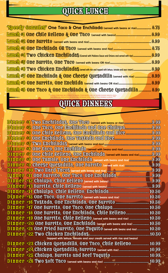 Mi Rodeo Mexican Grill Menu | Mi Rodeo Mexican Grill 