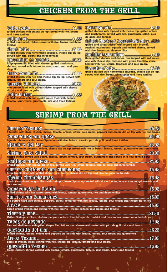 Mi Rodeo Mexican Grill Menu | Mi Rodeo Mexican Grill 