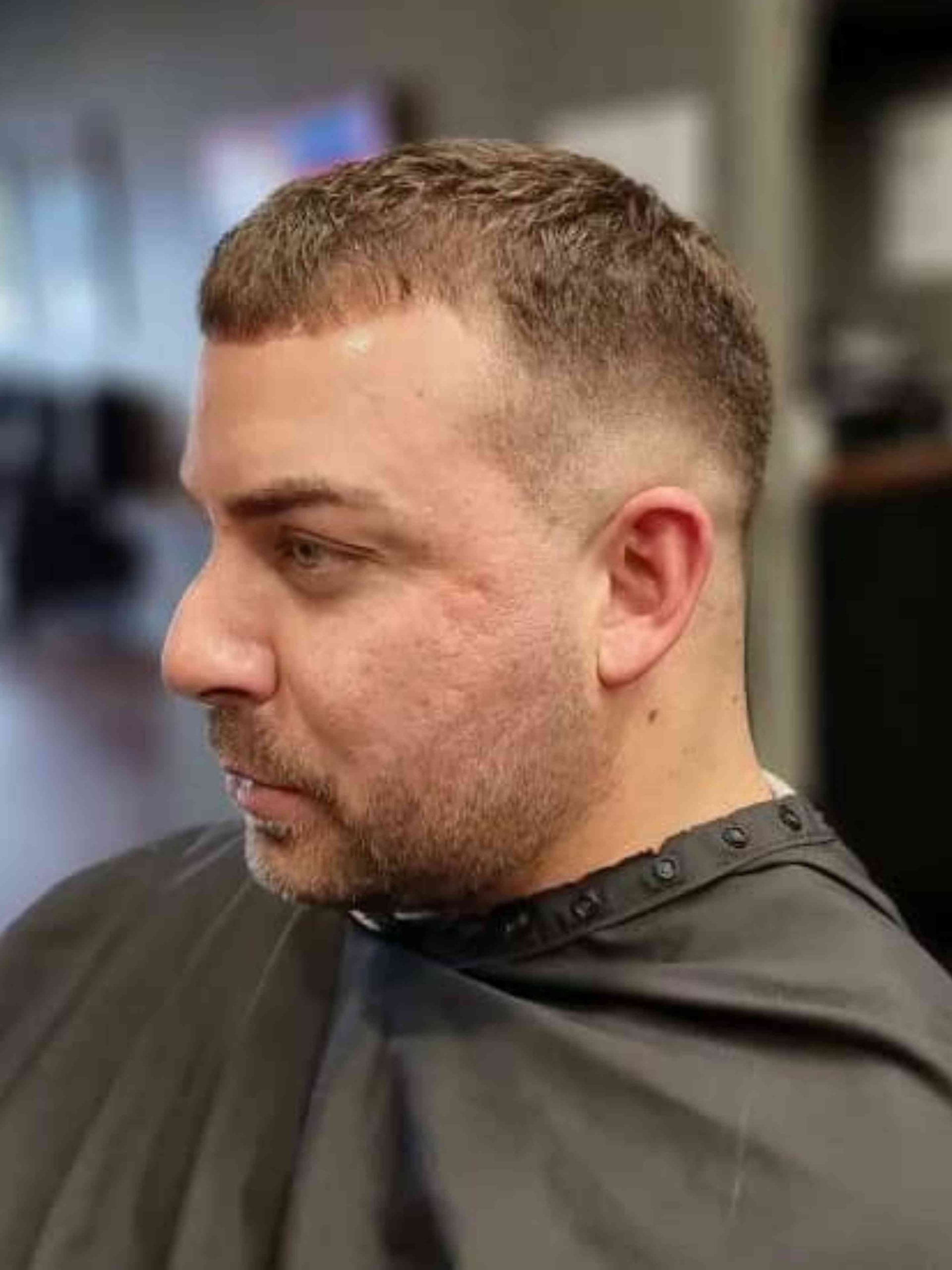 Man With Faded Haircut And Short Fringe — Bolton Brothers Barbers in Erina, NSW
