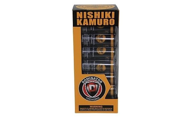 A box of nishiki kamuro shot glasses on a white background.