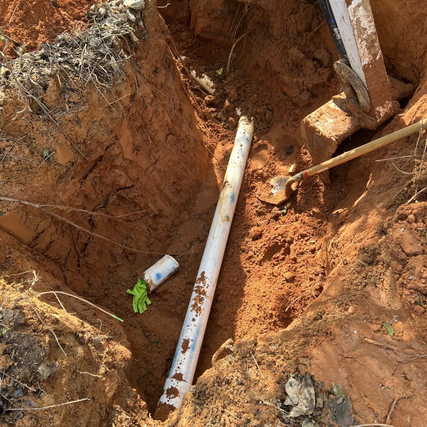 Broken Pipe While Dig By Bullzoser
