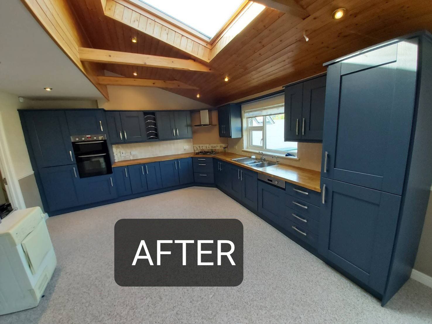 Buckingham Navy Blue Ash Photo 1  (After)