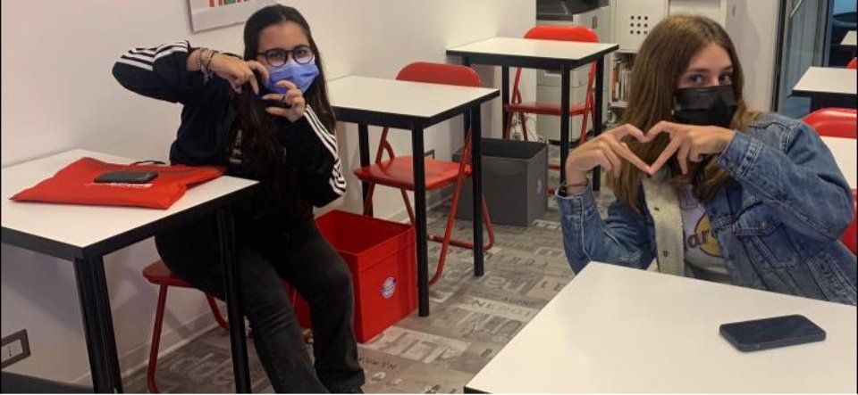 studenti a lezione di inglese