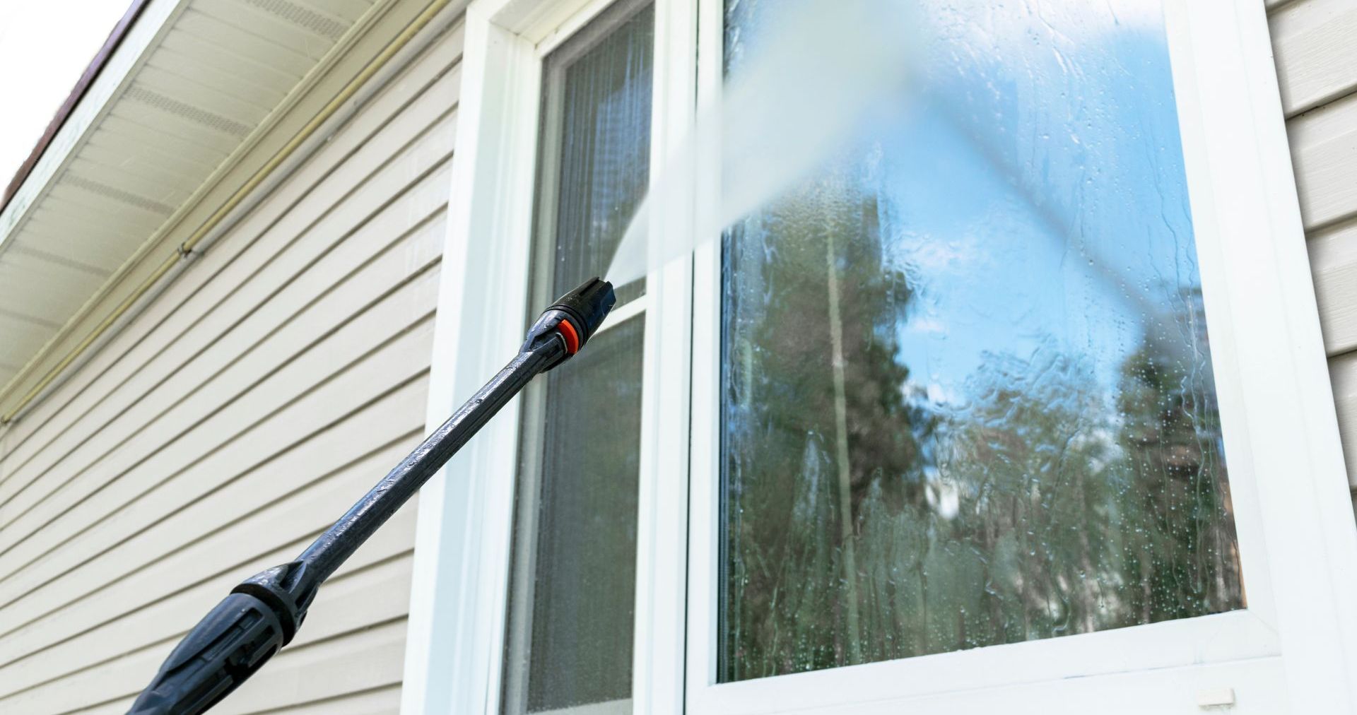 power washing windows