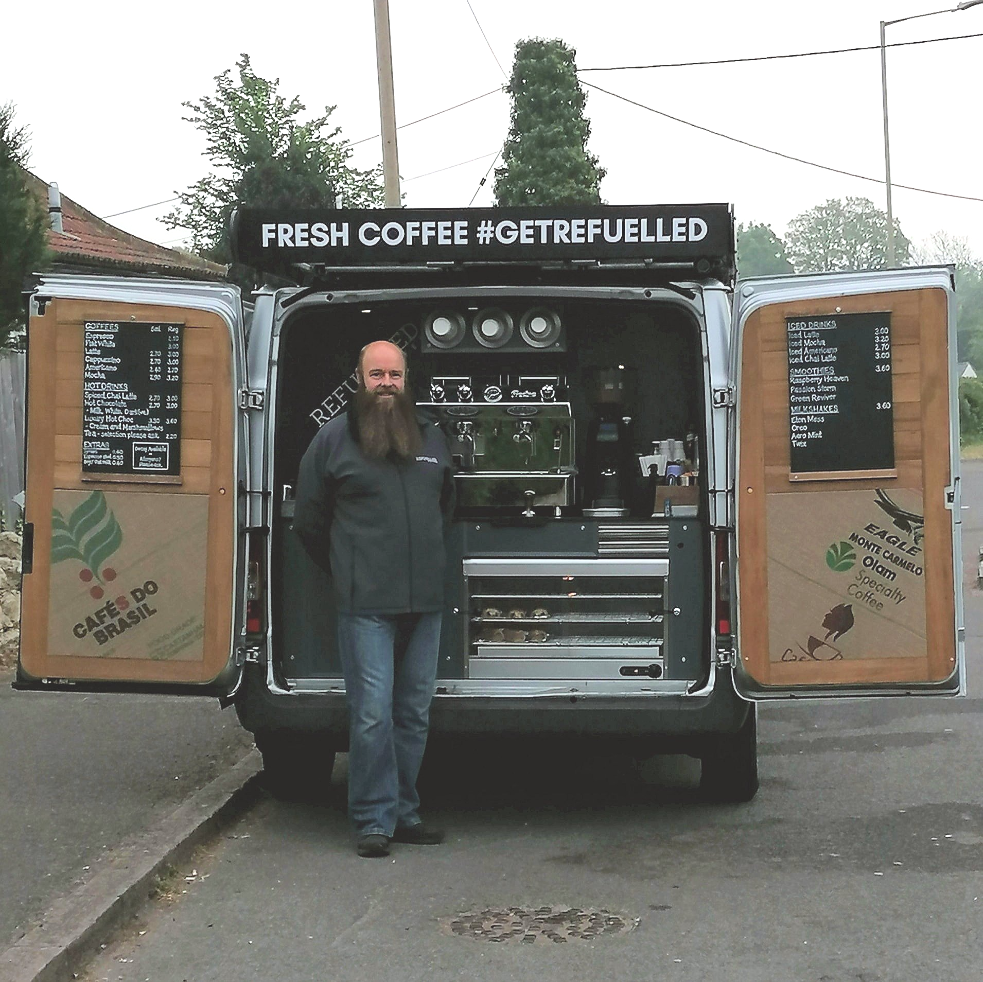 Refuelled Coffee van in Stone village.