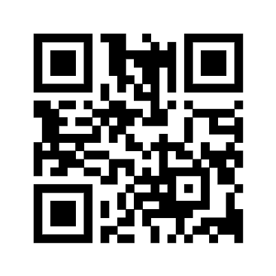 Melnbalts QR kods uz balta fona.