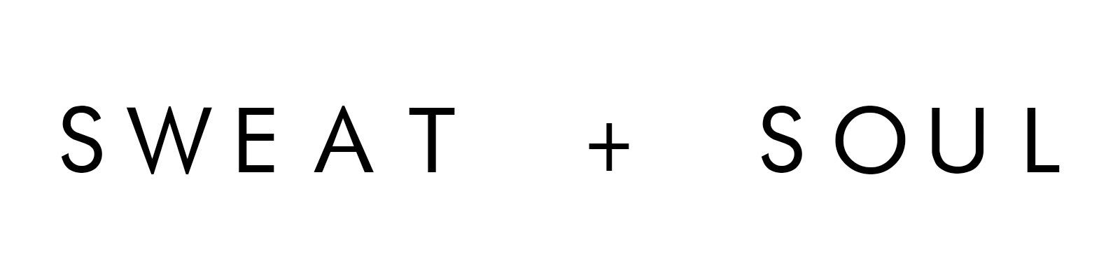 "SWEAT + SOUL" text in a sans-serif font.