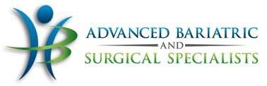 Logo for Advanced Bariatric and Surgical Specialists with blue and green abstract human figure