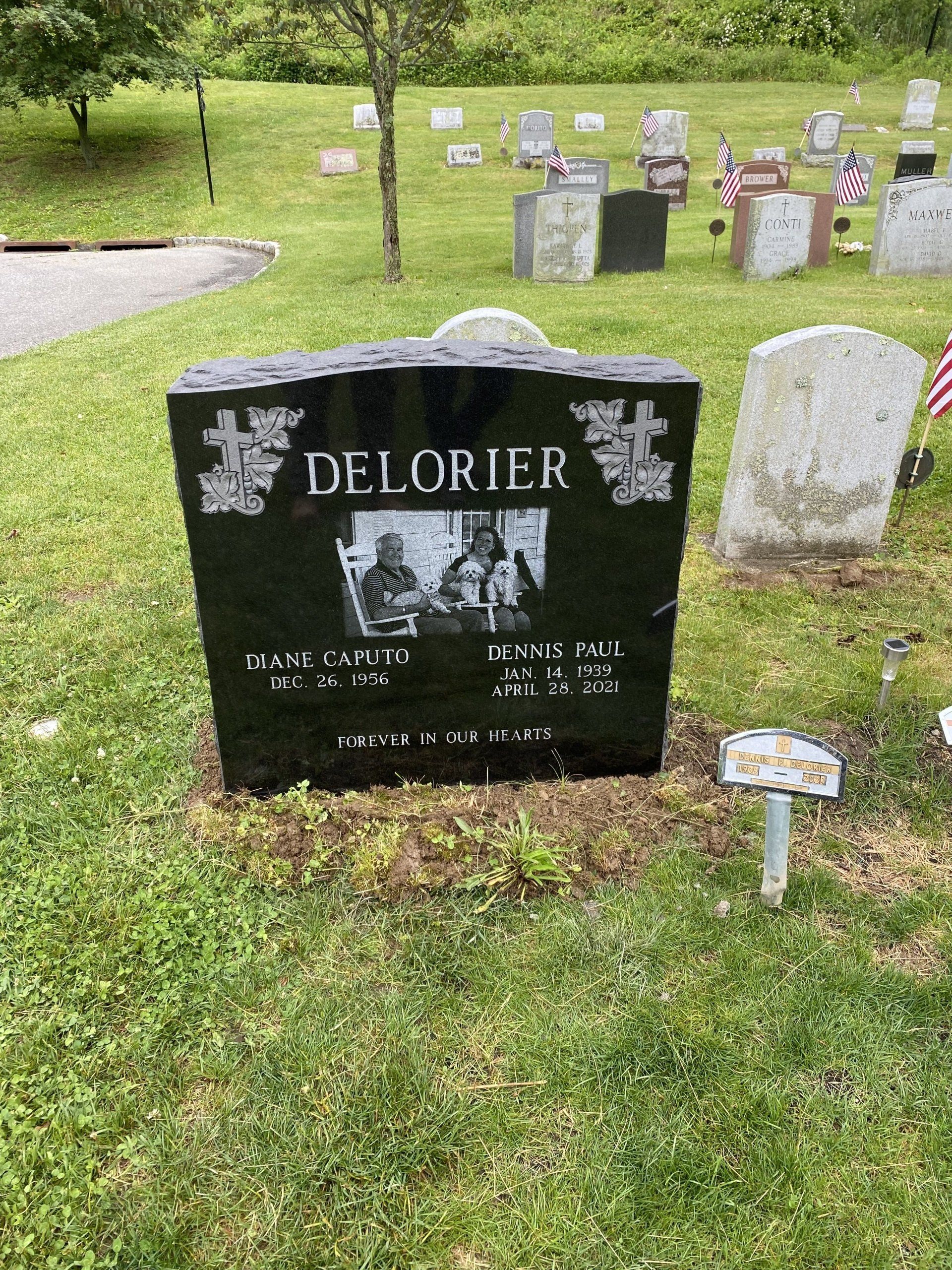 Delorier Jet Black Double Monolith  Polished 2 Shape Carved Florals Skinfrosted Lettering Etching Serp Top BRP Sides