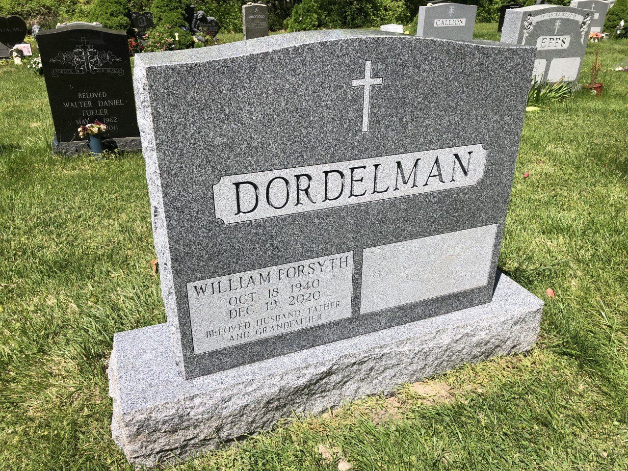 Dordelman Barre Grey Deep Cut Lettering Scalloped Panels Double Wide Upright Serp Top BRP Sides Polished 3