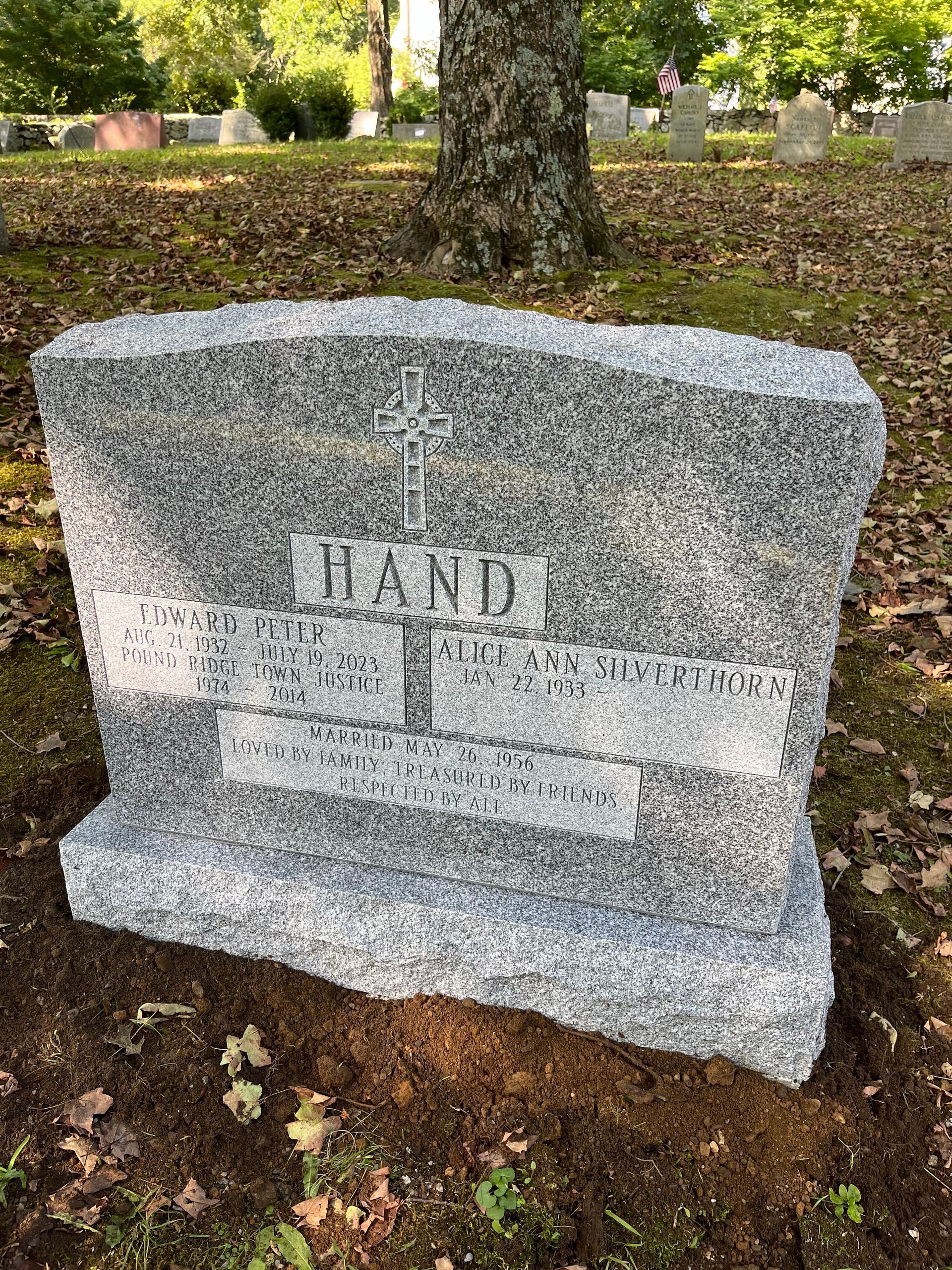 Hand Barre Grey Granite Polished 2 Serp Top BRP Sides Deep Cut Lettering
