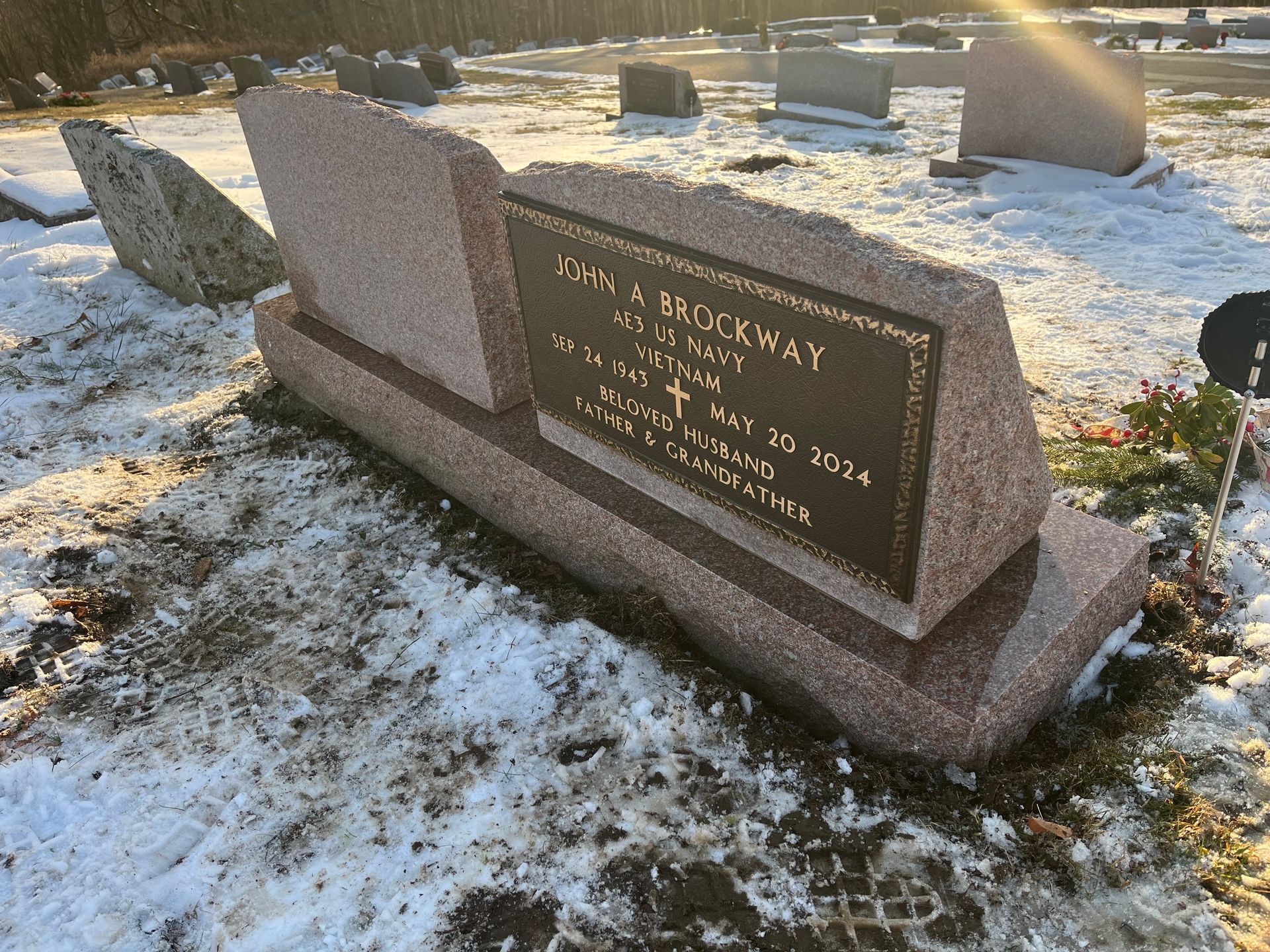 Brockway bronze on slant base north american pink brp sides