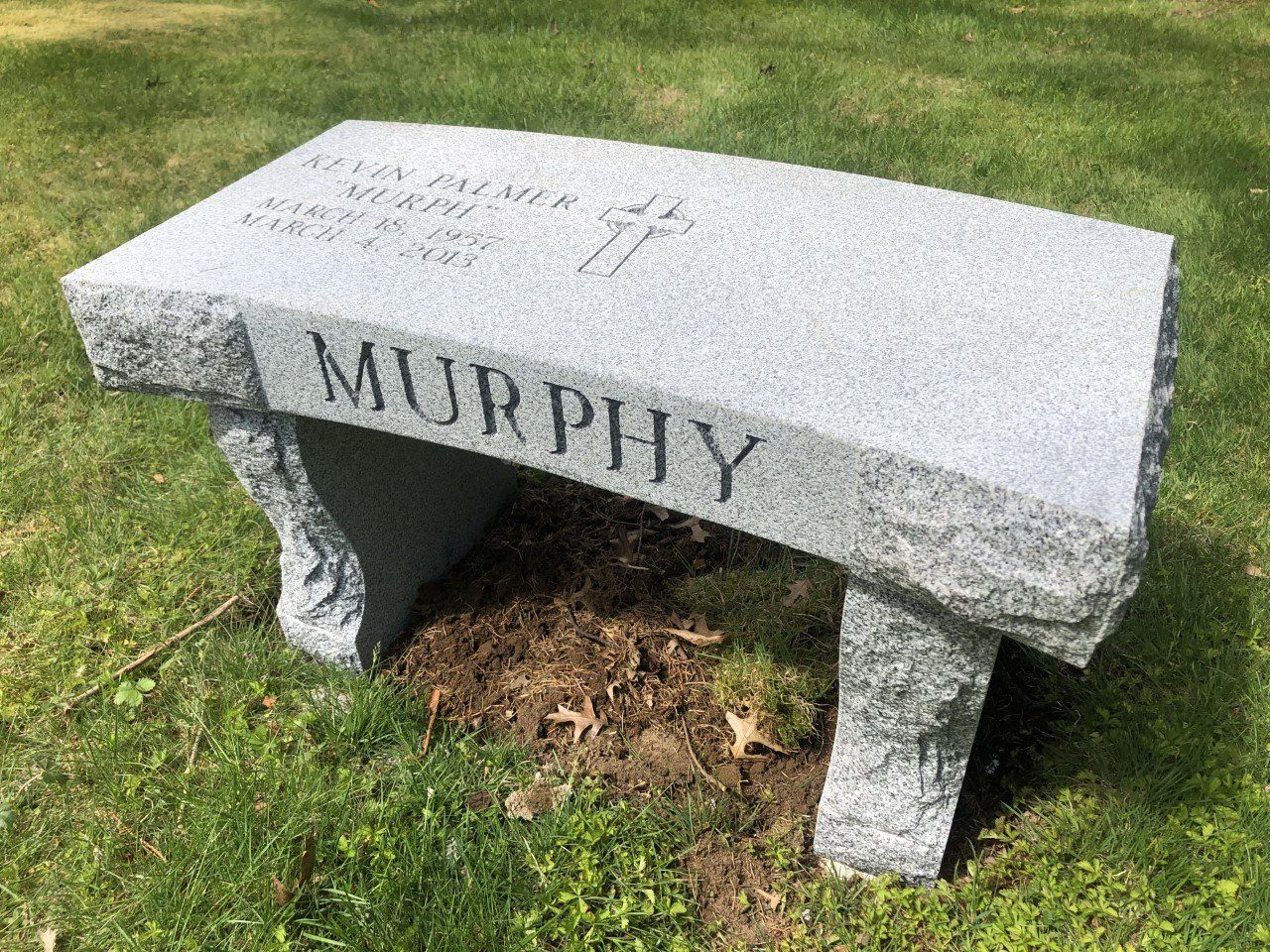 Murphy Curved Bench Barre Grey Deep Cut Lettering Deep Cut Design Hourglass Legs Rock Pitch Legs Steeled Top BRP Sides