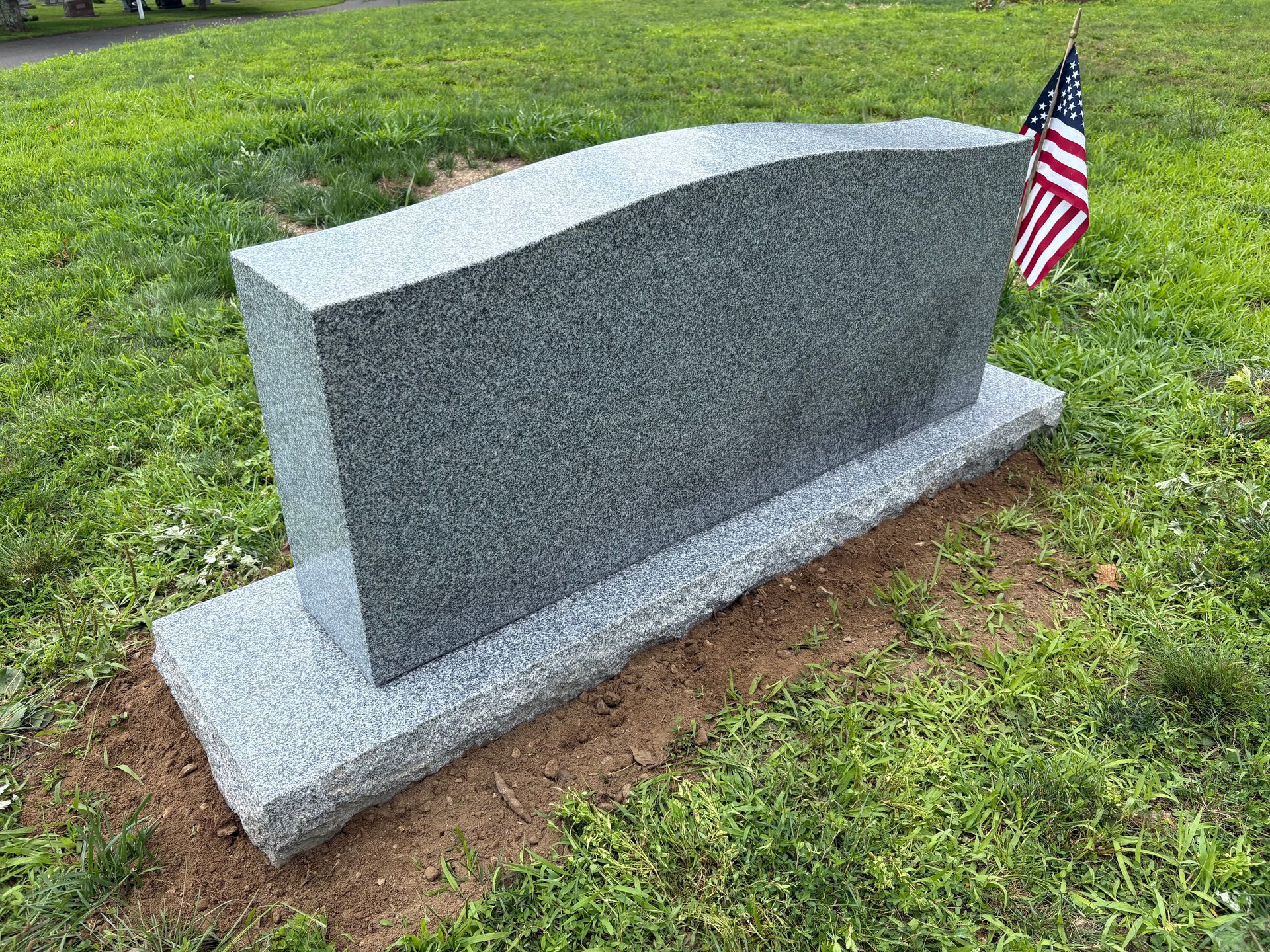 Ribeiro Barre Grey Polished 5 Double Wide Double Outlined Panel Deep Cut Lettering