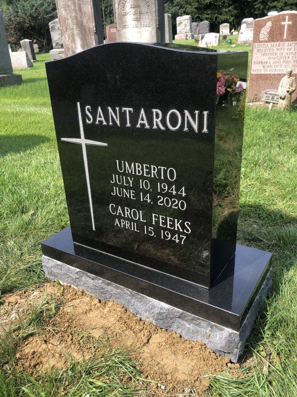 Santaroni Jet Black Polished 5  Outlined Lettering Skinfrosted Lettering Polished Margin Serp Top