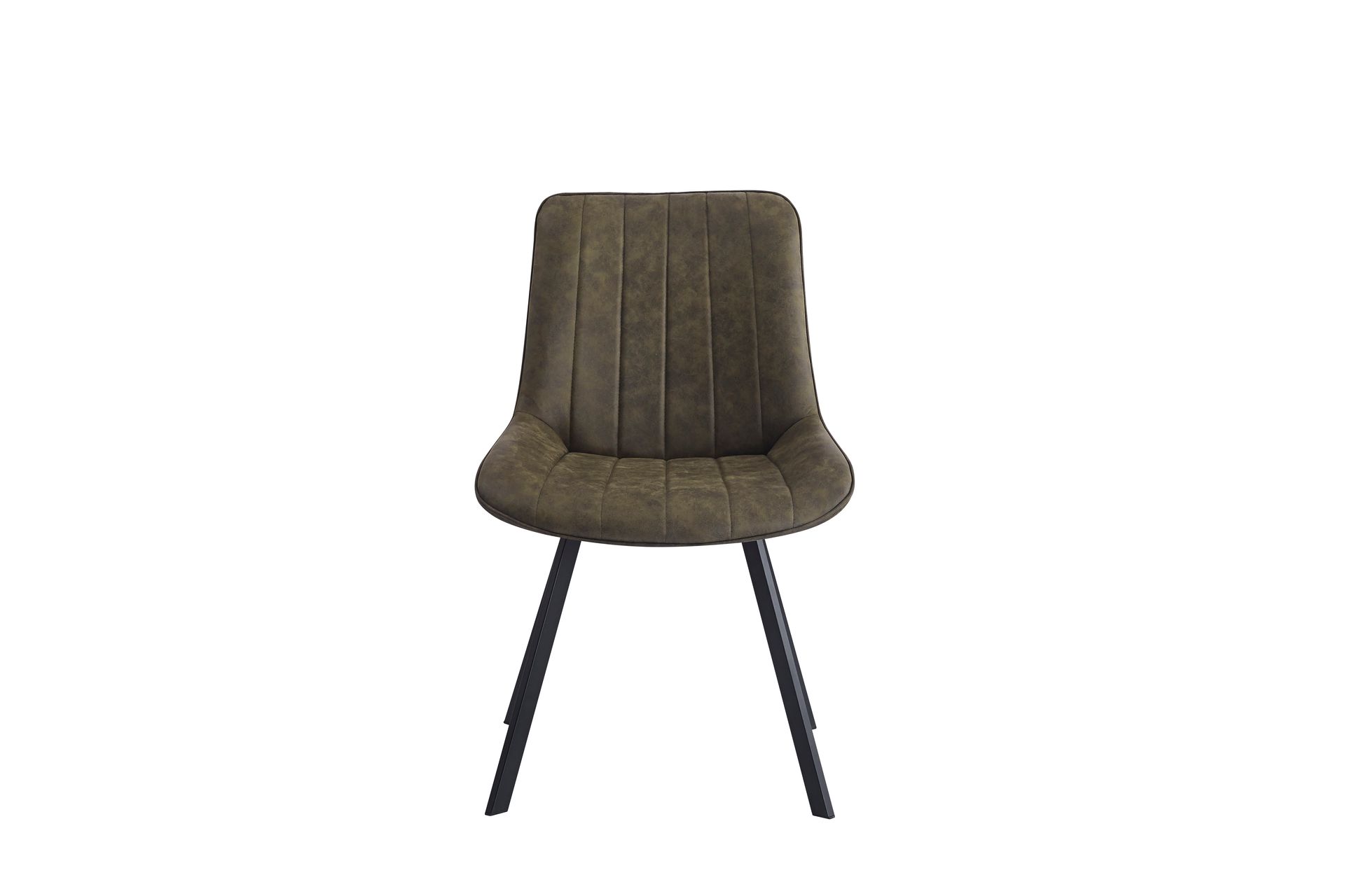 Dakota Eetkamerstoel – Microfiber | Groen, Cognac & Grijs