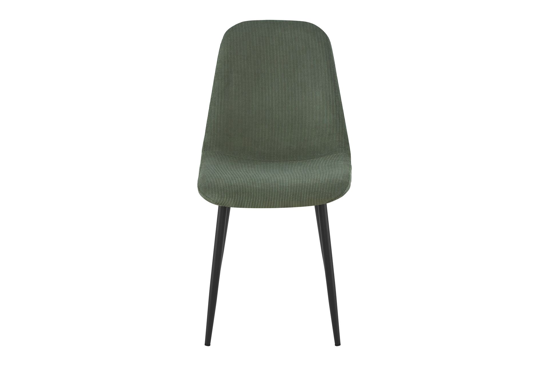 Camden Eetkamerstoel – Corduroy | Groen & Grijs