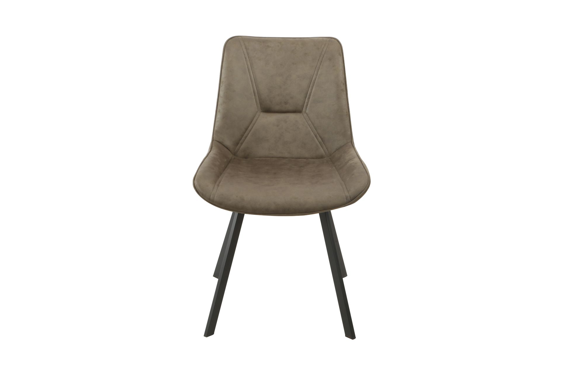 Miami Eetkamerstoel – Microfiber | Groen, Cognac & Grijs