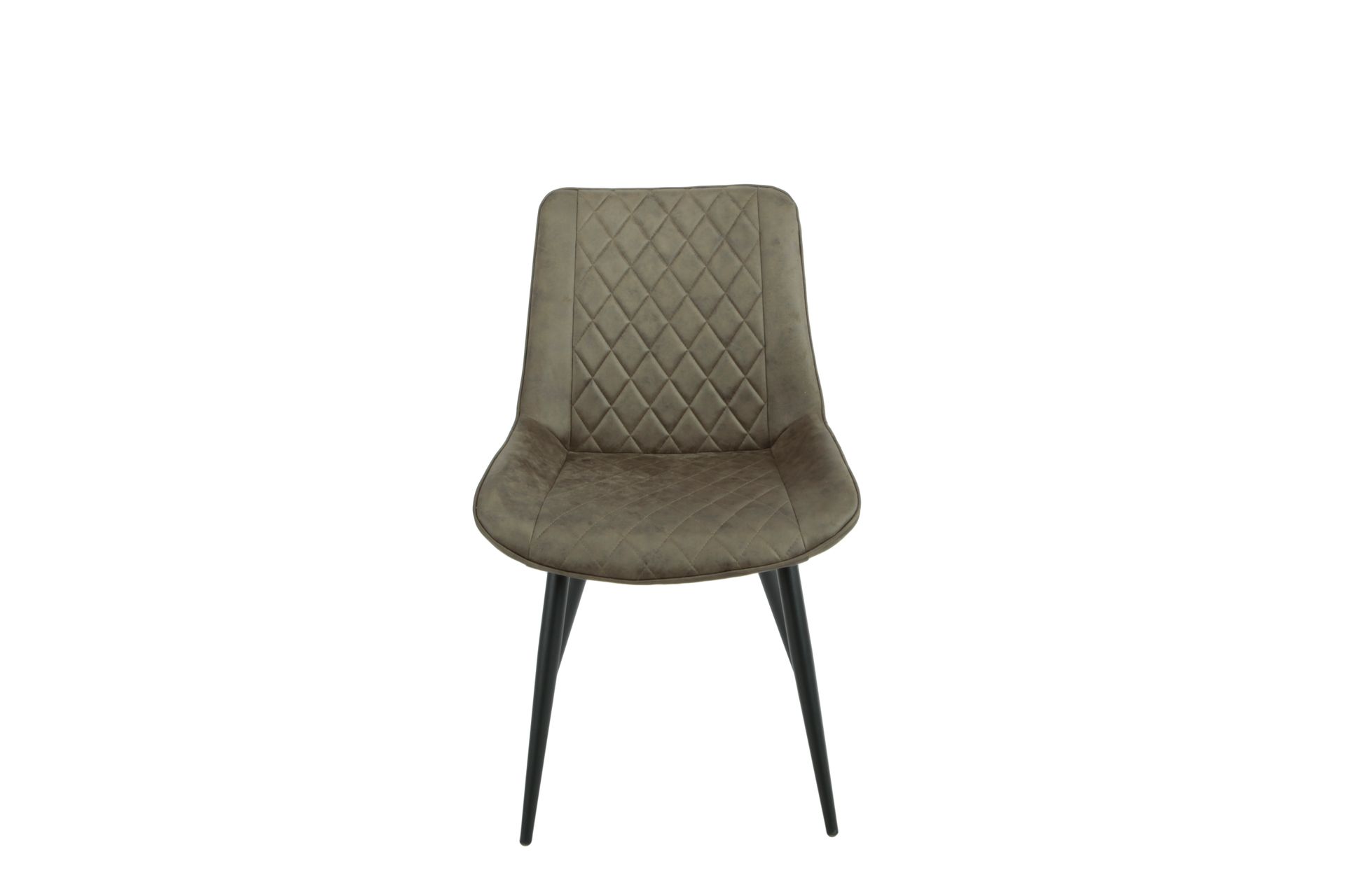 Tampa Eetkamerstoel – Microfiber | Groen, Cognac & Grijs