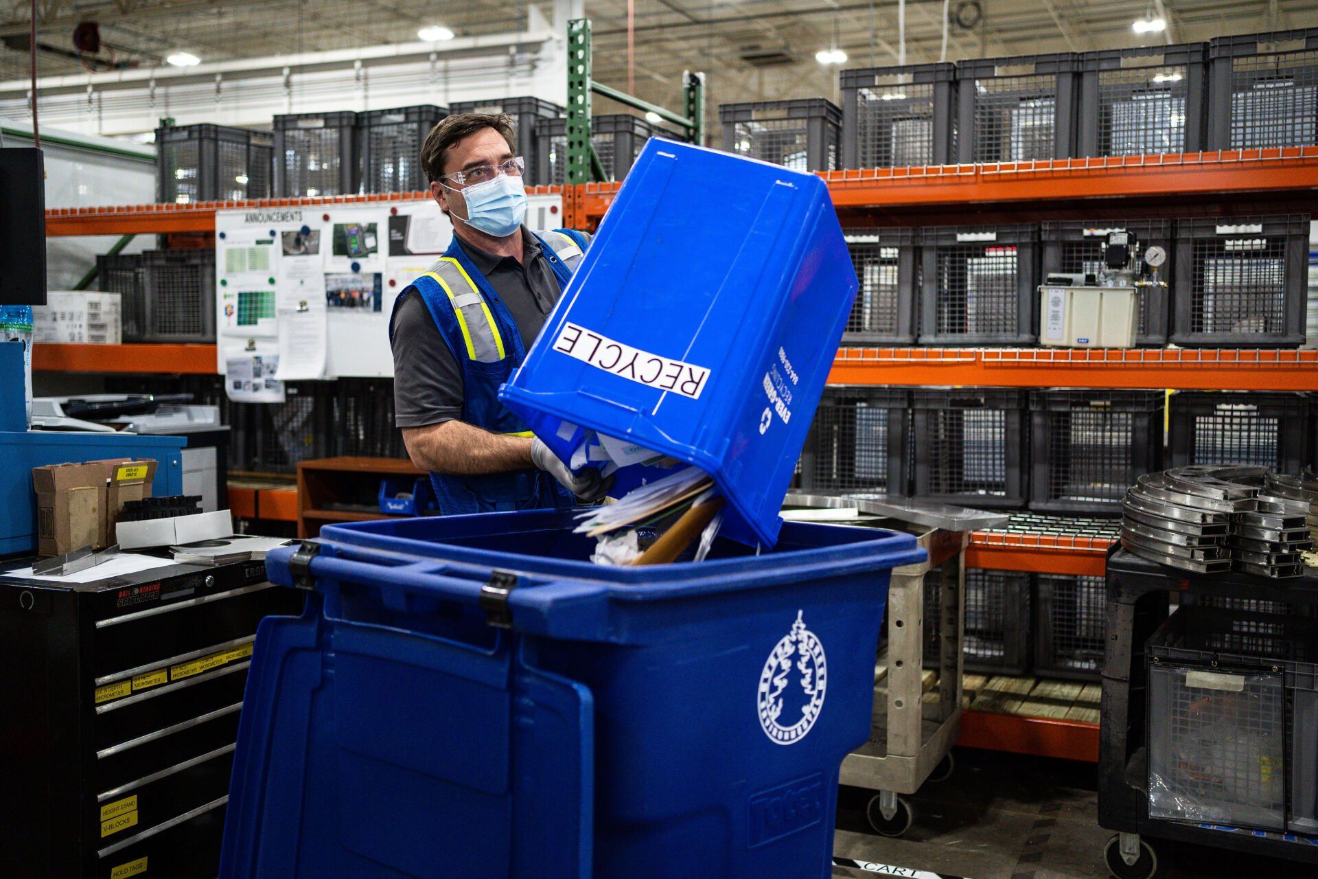 Ever Green Environmental single-stream recycling sorting process