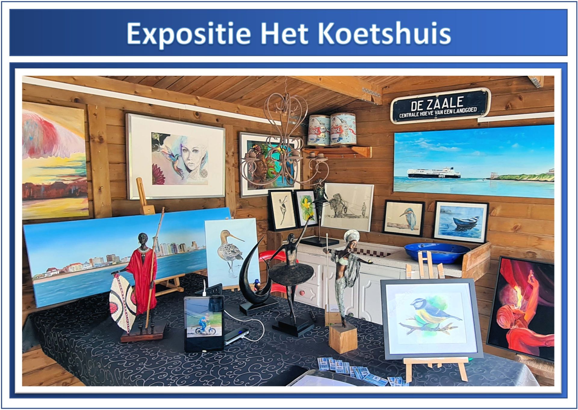 Expositie kunstdag het Koetshuis te Nieuwdorp.