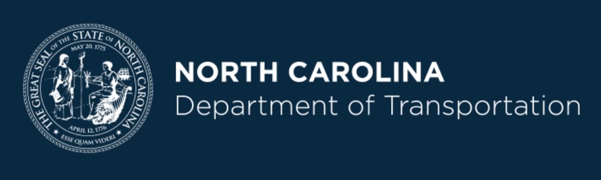 The logo for the north carolina department of transportation