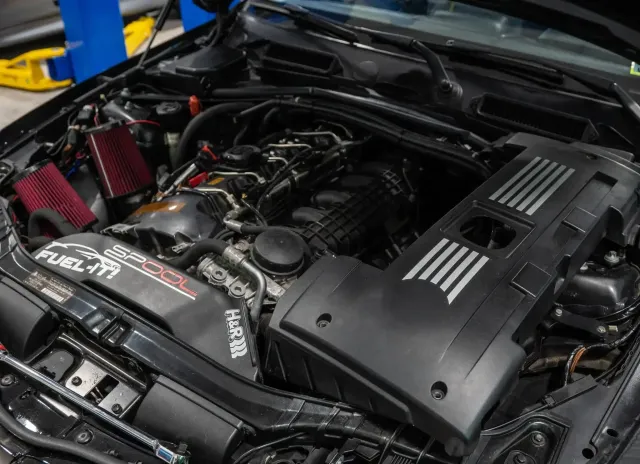 Up close to engine in car | Eurocharged
