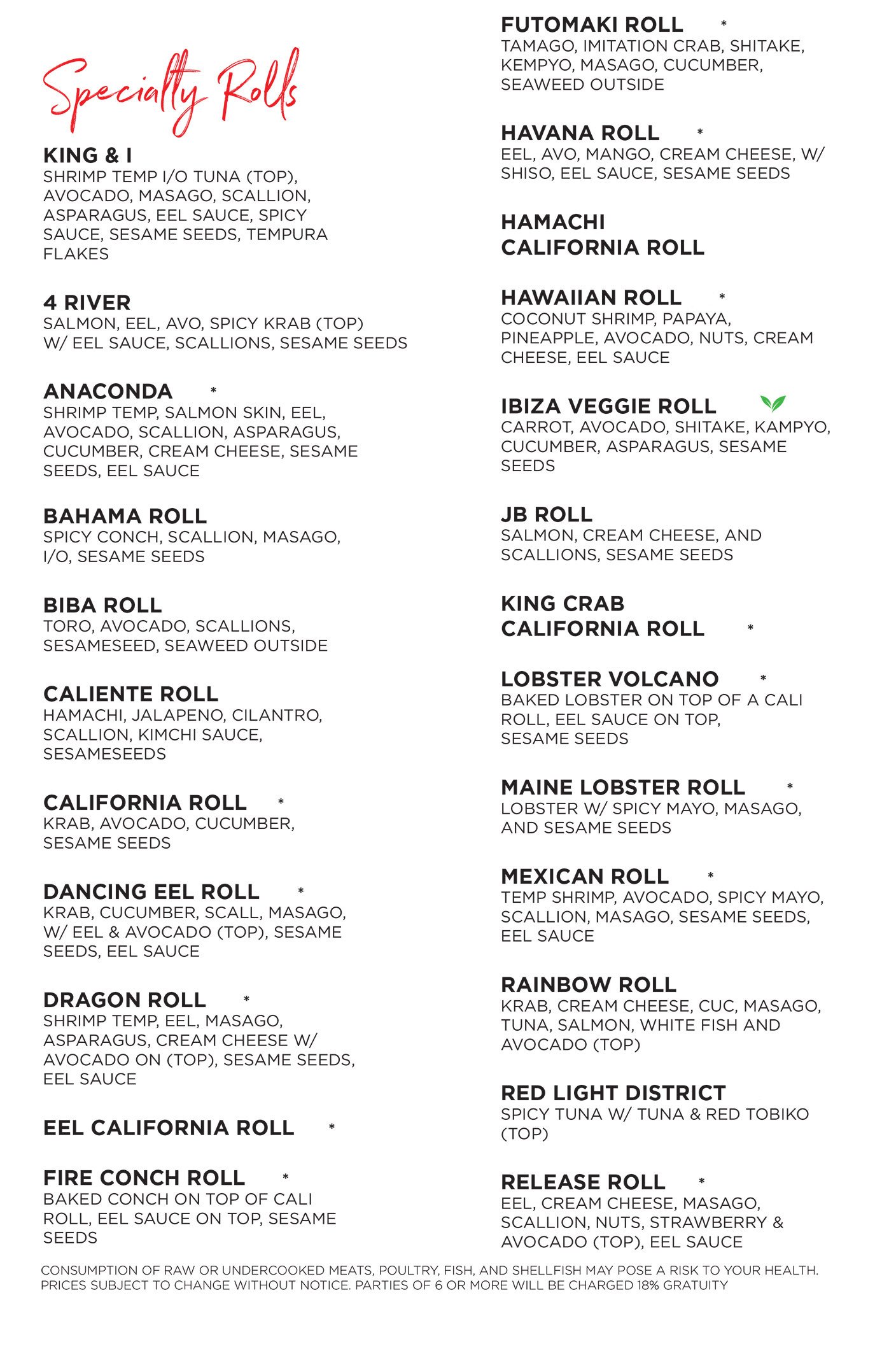 West Palm Beach Menus