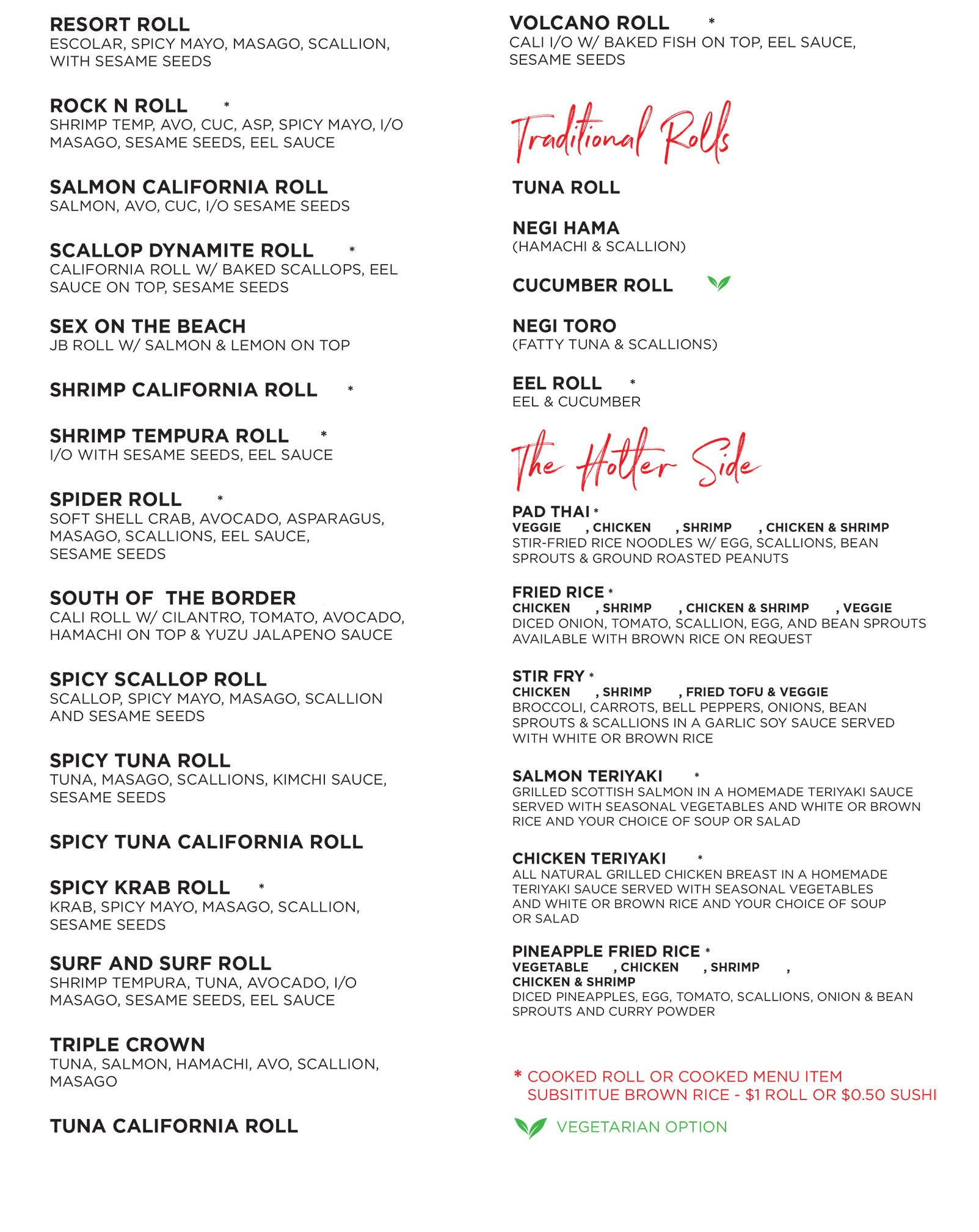 West Palm Beach Menus