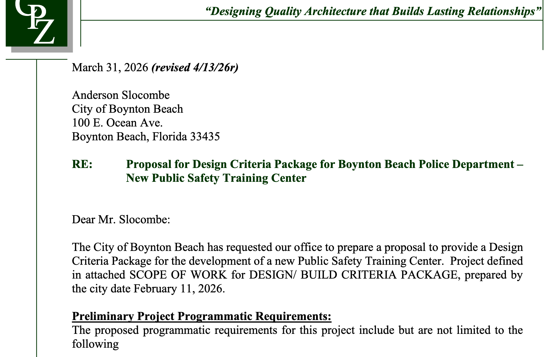 Awarded Contract