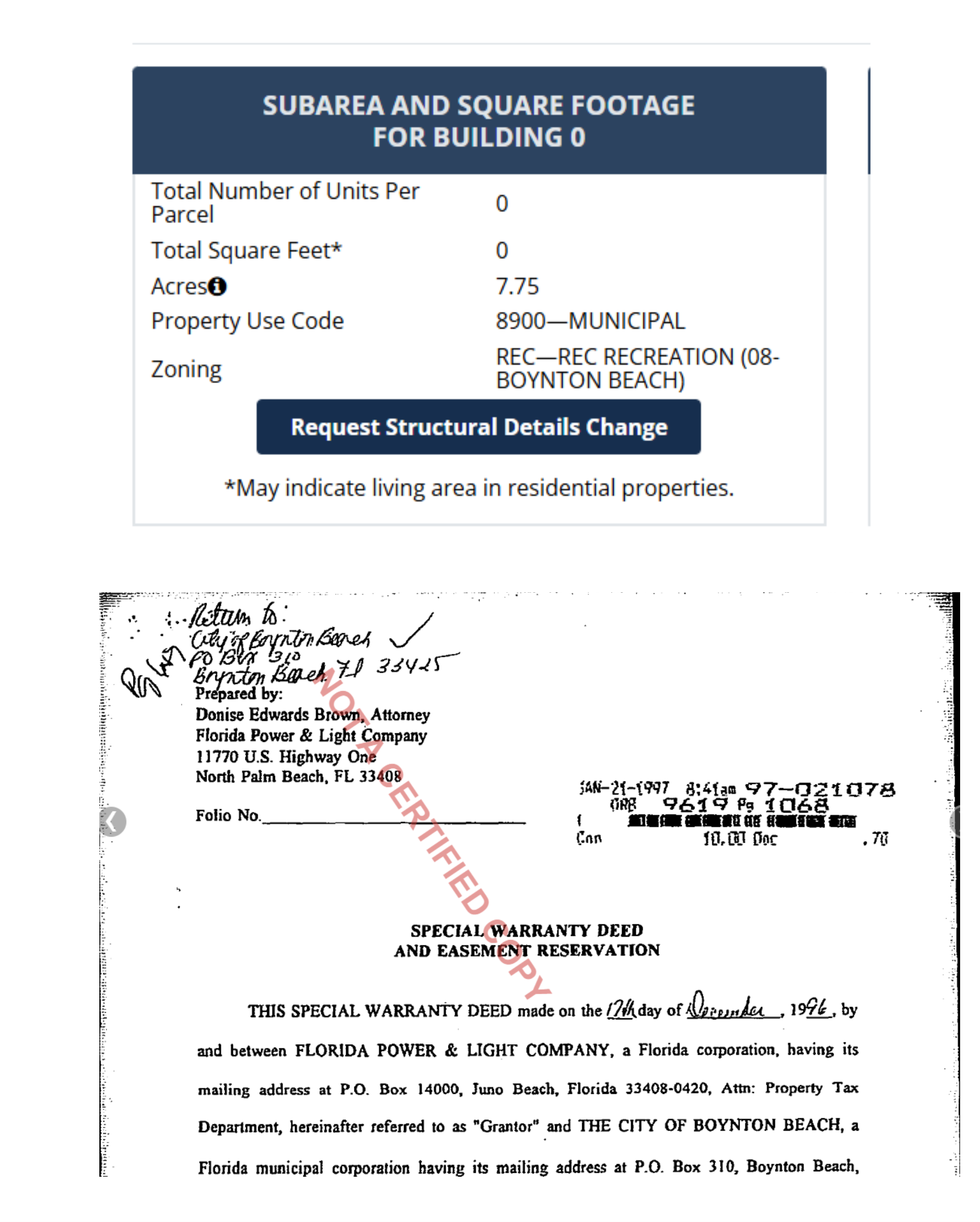 deed to property