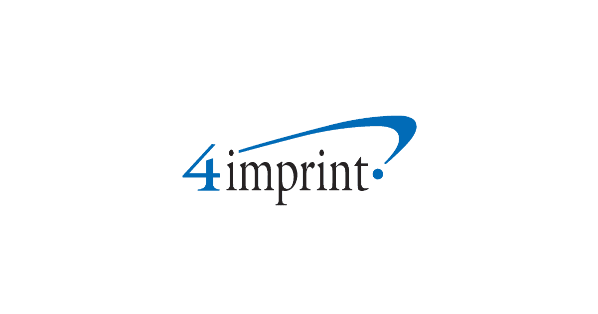 4imprint logo with blue arc over the words 