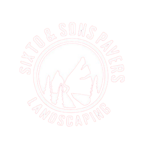 Pale pink circular logo reading &ldquo;Six Tude Song Painters Landscape&rdquo; with mountains and trees inside