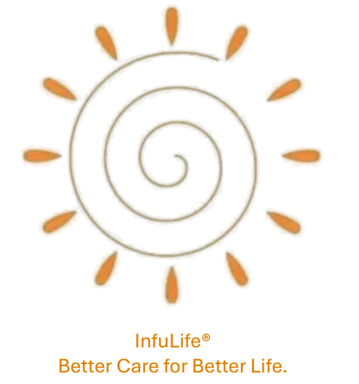 InfuLife® sun logo: Better Care for Better Life.