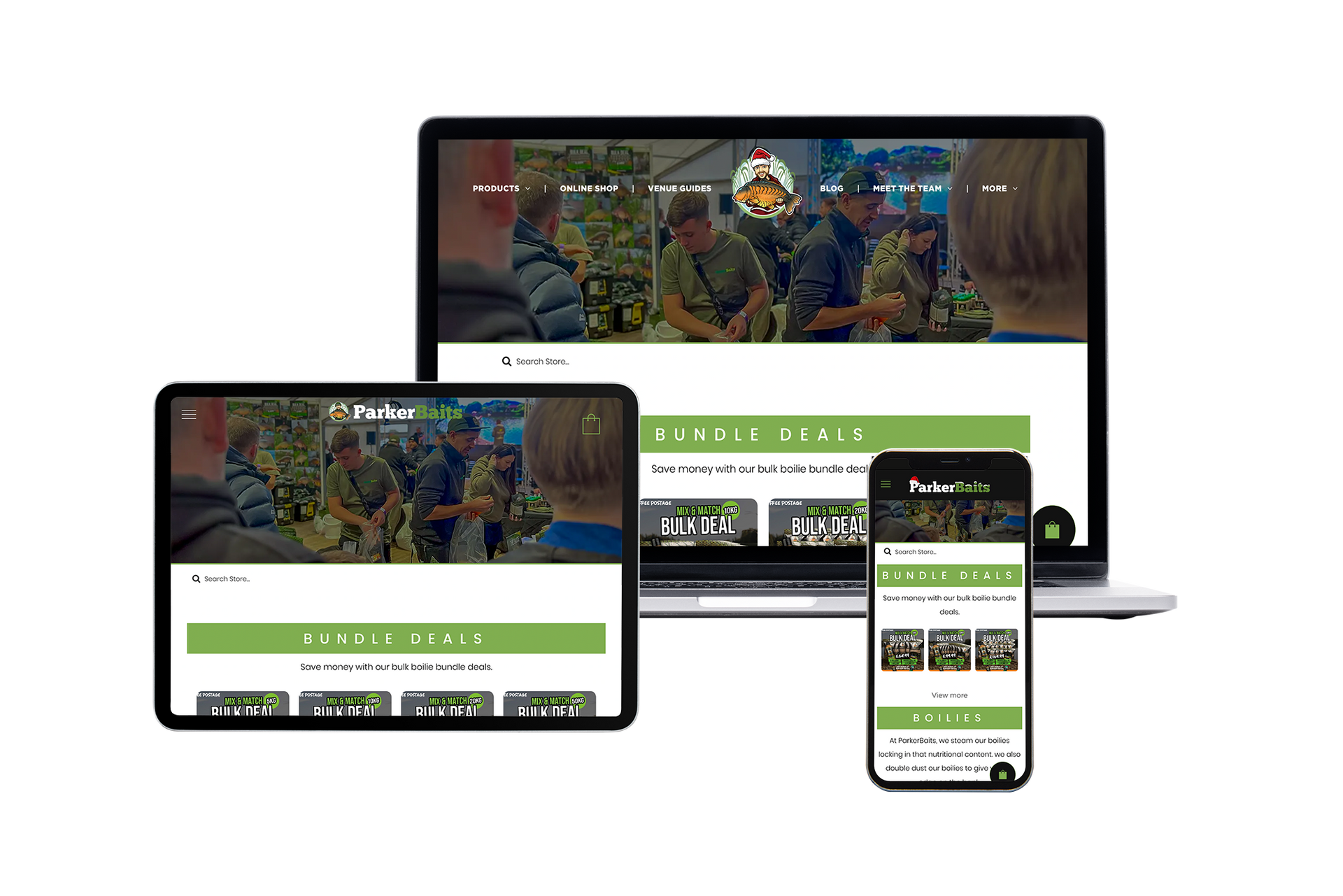 The Parker Baits website & SEO Service in Southampton