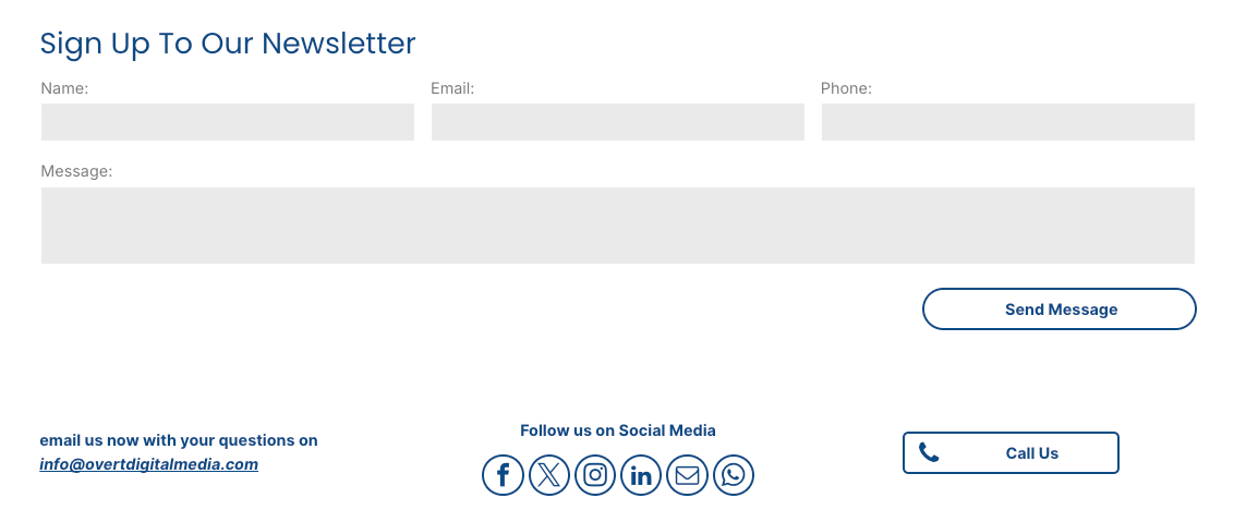 Examples of website CTAs for a blog by a Christchurch website designer.
