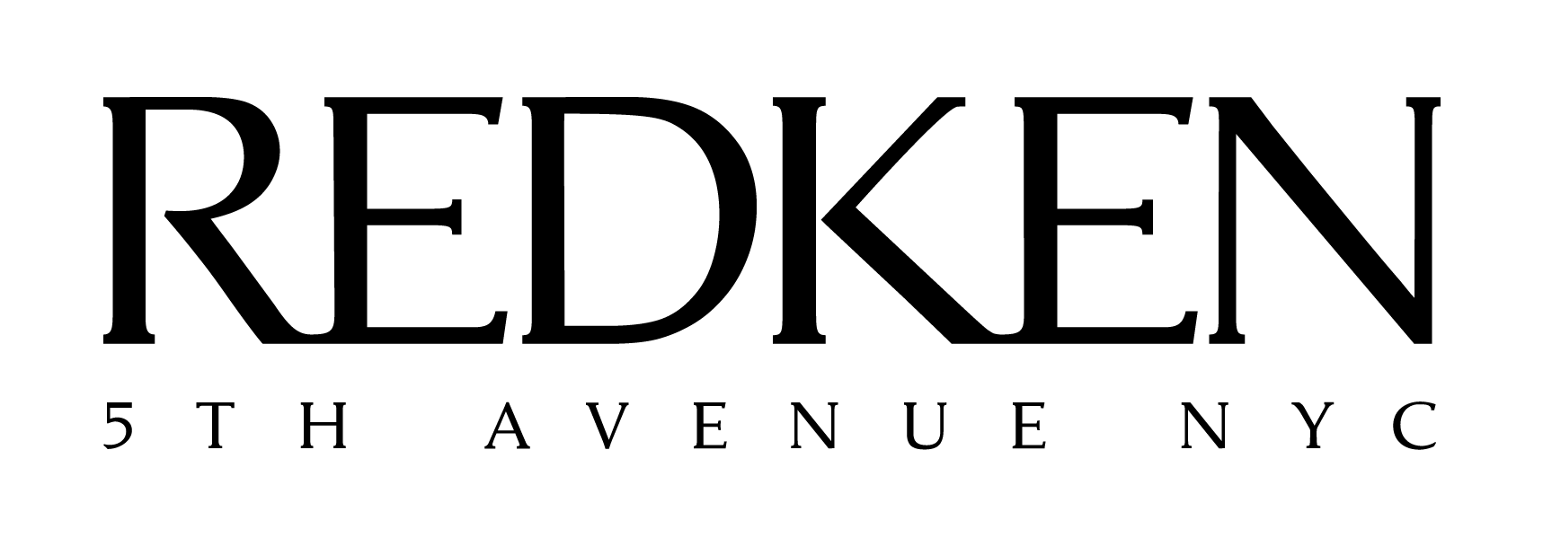 Redken logo: Black text with 