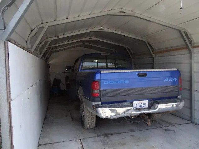 A Blue Pick Up Truck