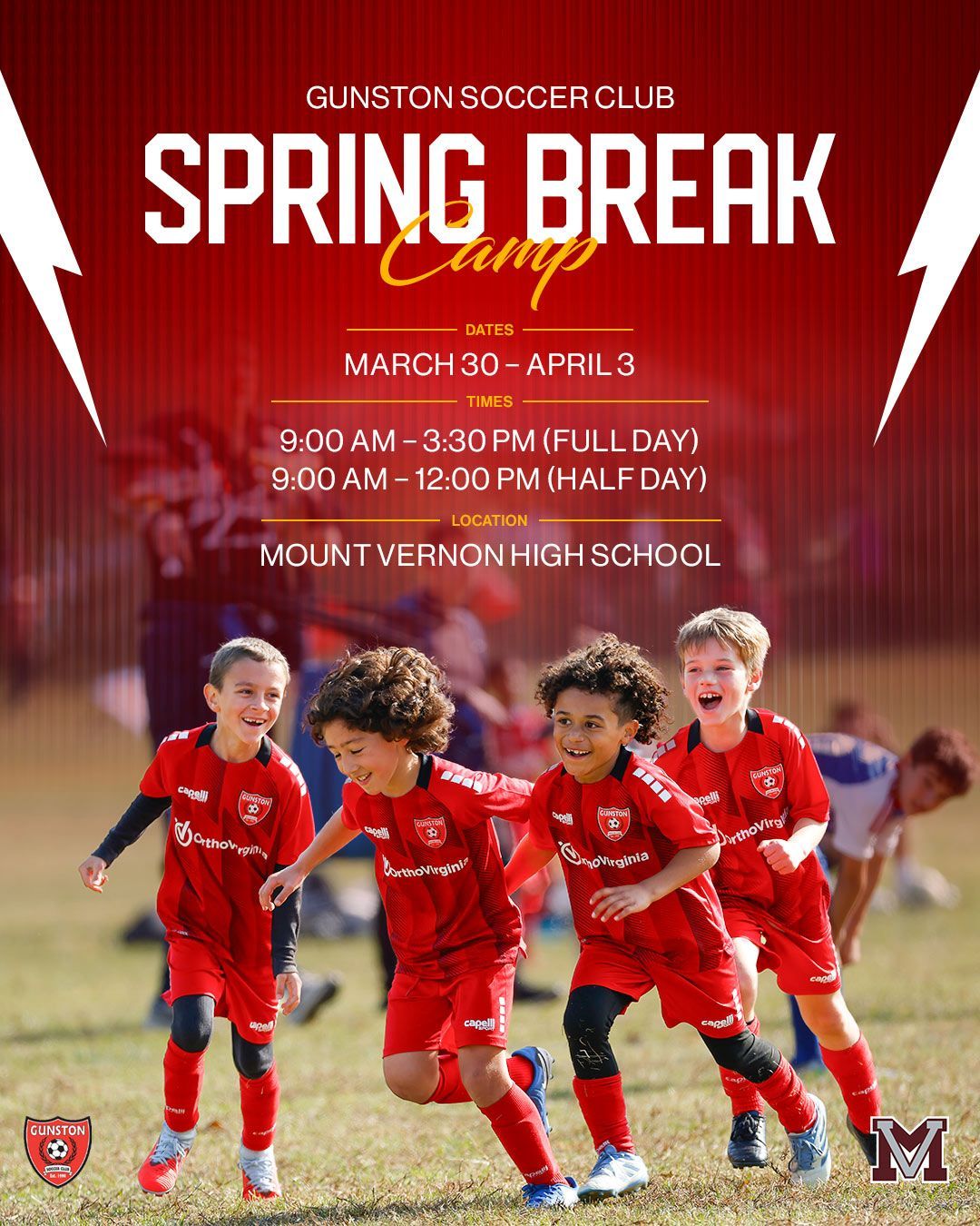 Poster for the Gunston Summer Camp Series 