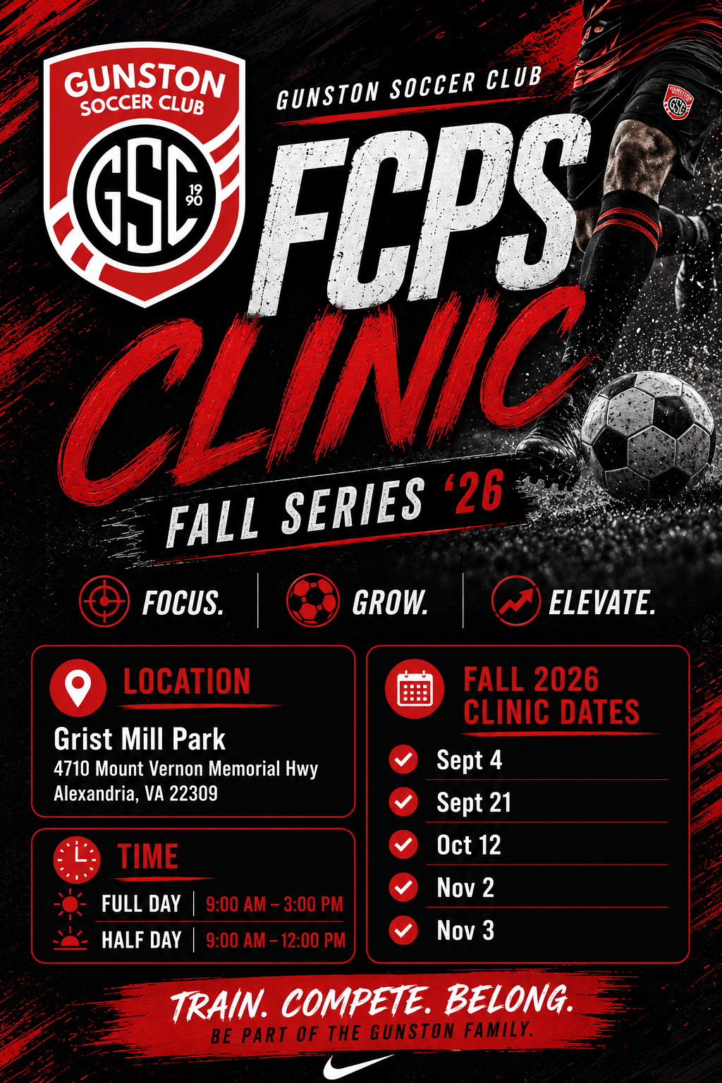 Poster for the Gunston Summer Camp Series