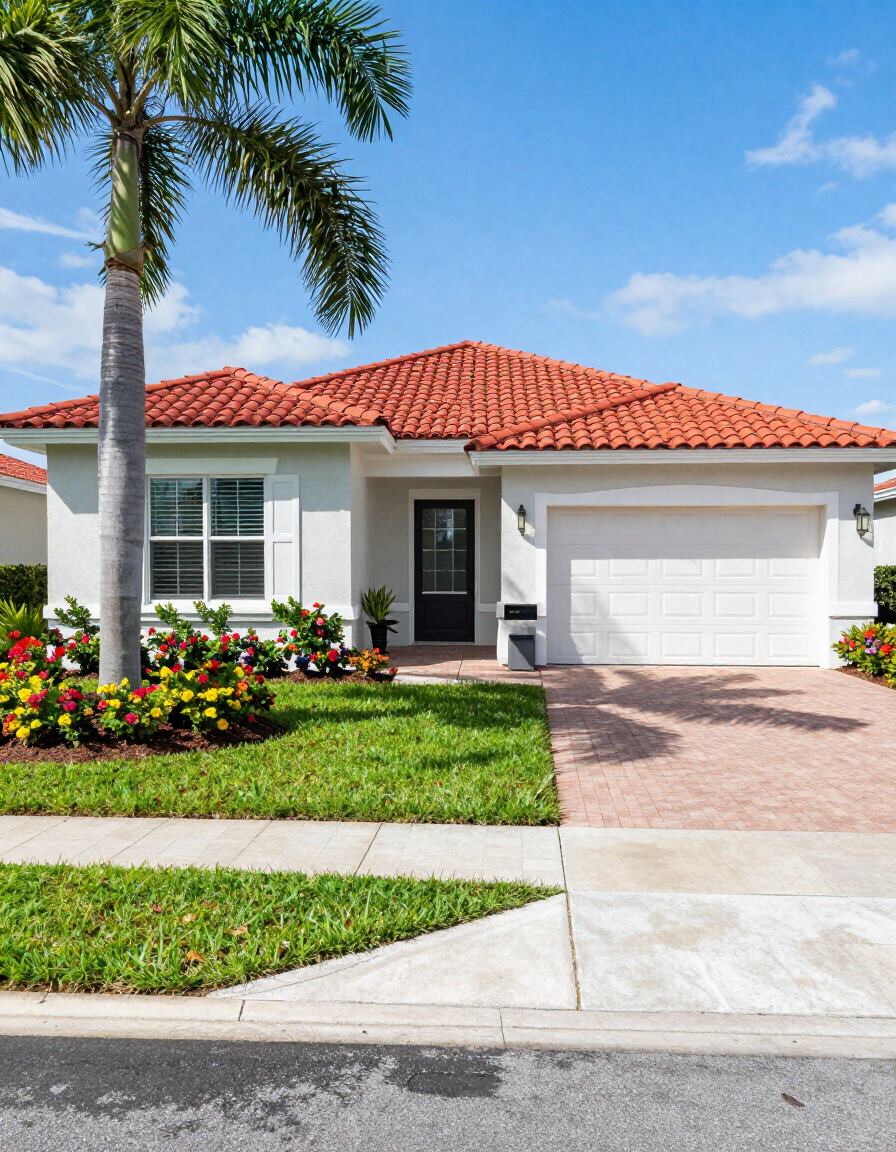 Well-maintained Florida rental home exterior
