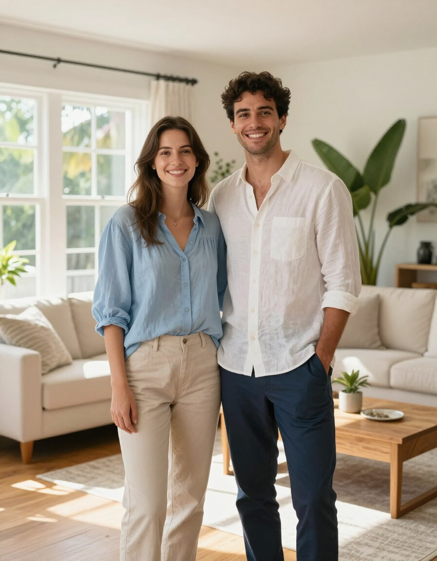 Happy residents in their Central Florida rental home