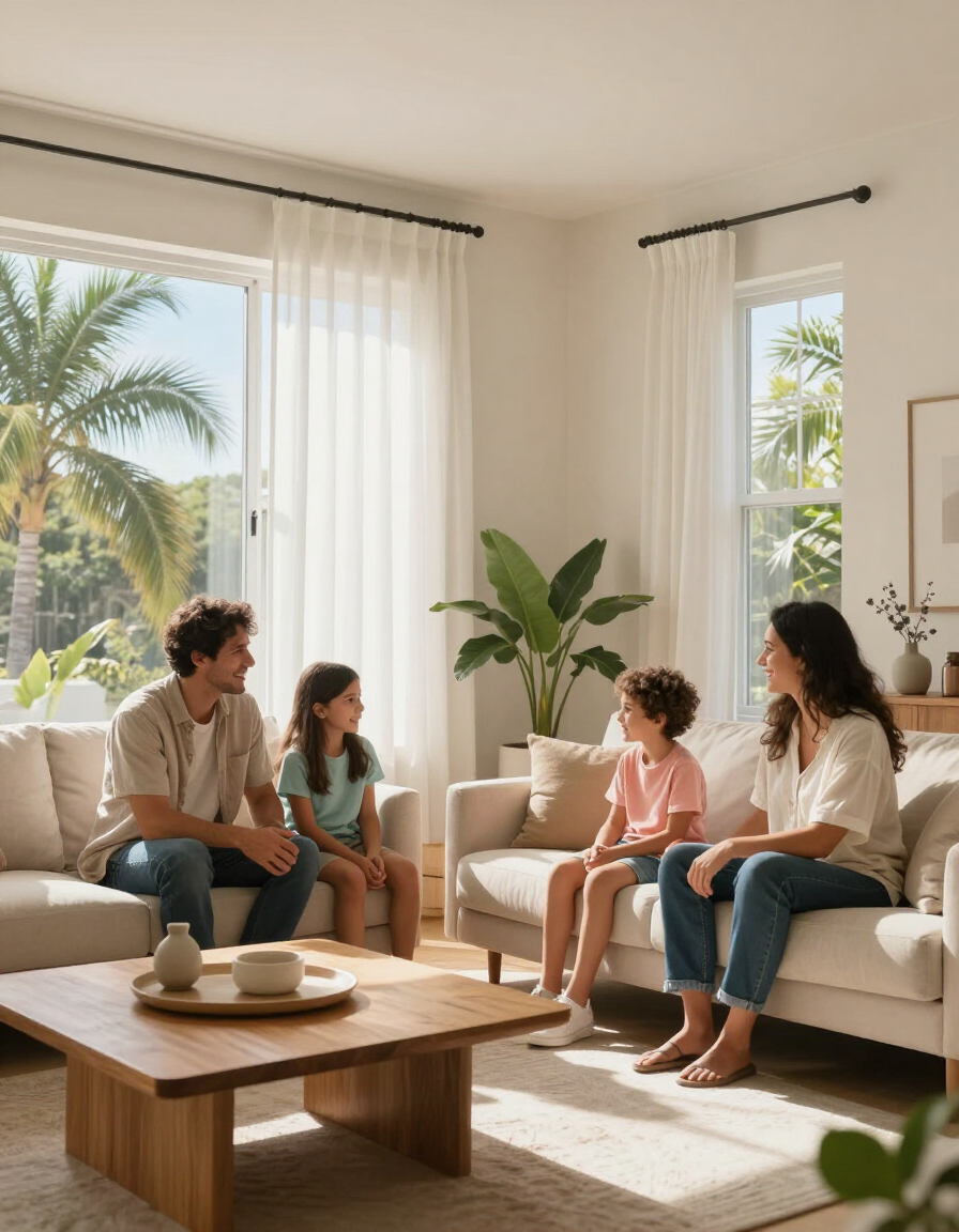 Happy tenants in a well-maintained Florida home