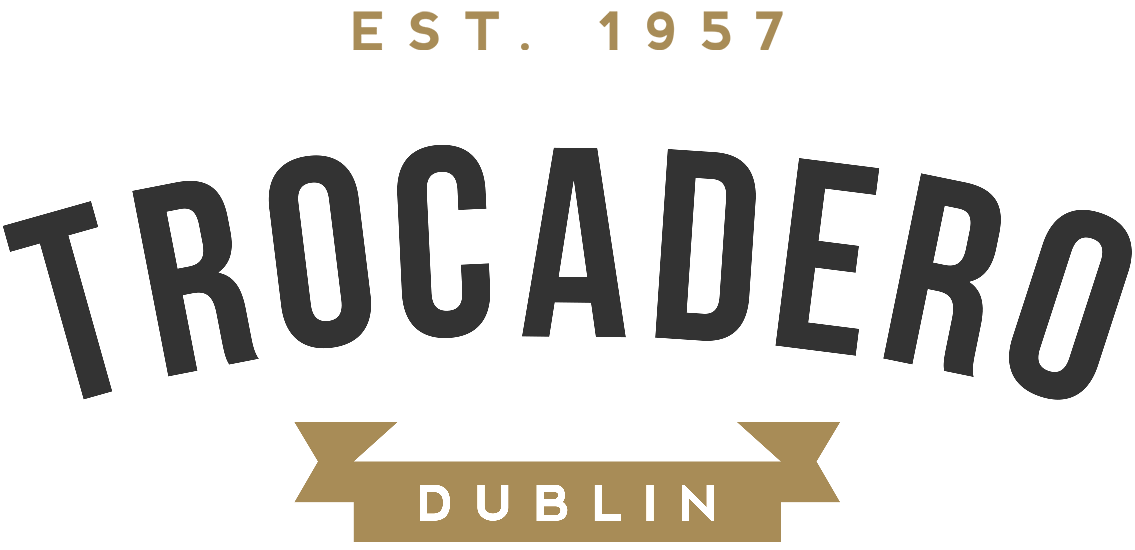 Logo for Trocadero Dublin, with text 